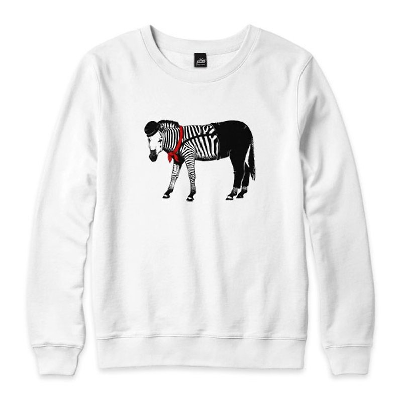 Zebra's Mime- ホワイト-Unisex Version University T - Tシャツ メンズ - コットン・麻 ホワイト