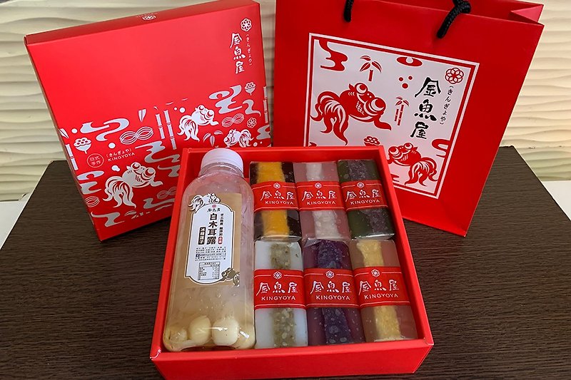 Rock sugar lotus seed white fungus dew x crystal cake gift box - เค้กและของหวาน - อาหารสด สีแดง