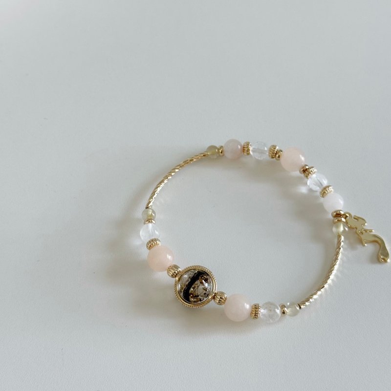 Mimis設計款 海姬  胎毛水晶手鍊 臍帶 母乳 - 嬰兒手鍊/飾品 - 水晶 