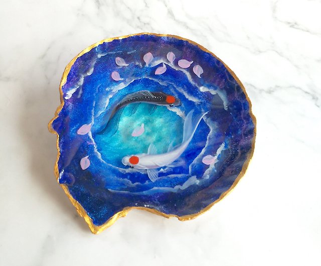 Fish Painting For Coffee Table, 3D Resin Painting, Resin Art