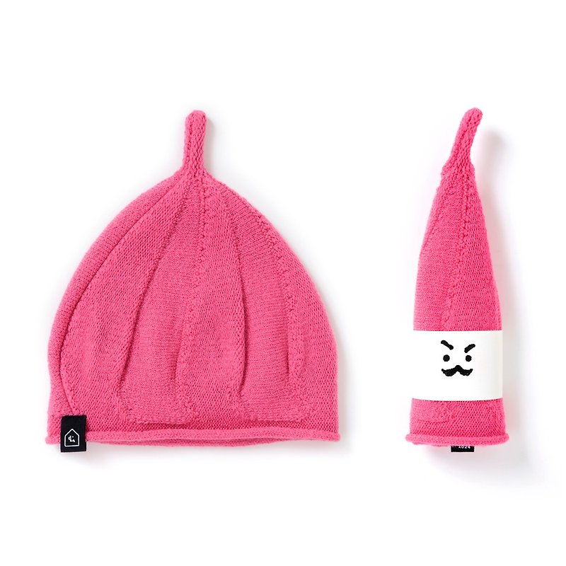 かわいい小さな。カシミアキャップ/ピンク/アダルトモデル - 帽子 - ウール 