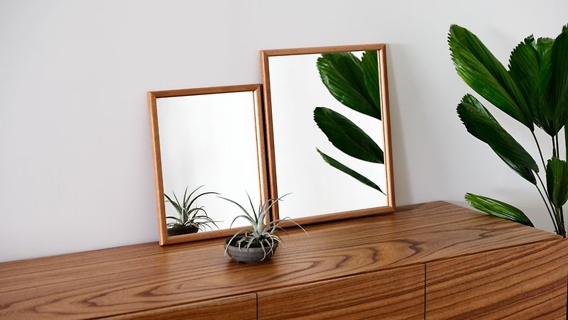 Wood Island BOKTO || Beech Logs|| Mirror Hanging Mirror - อุปกรณ์แต่งหน้า/กระจก/หวี - ไม้ 