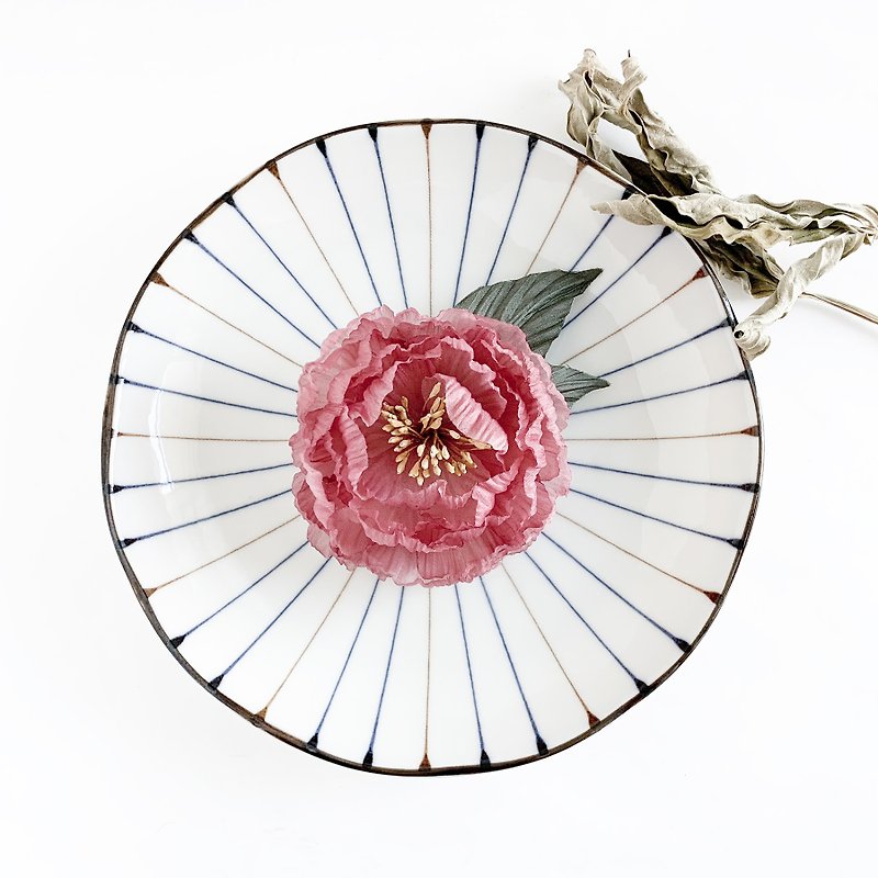 Corsage: Single flower 01 (pink) - เข็มกลัด/ข้อมือดอกไม้ - เส้นใยสังเคราะห์ สึชมพู