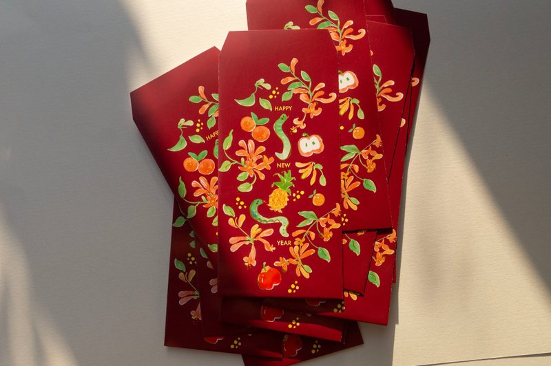 Year of the Snake red envelope bag - ถุงอั่งเปา/ตุ้ยเลี้ยง - กระดาษ 