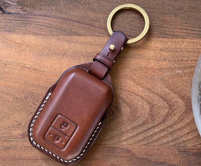 Key Holder | White Saffiano | Key Case | Pouch | Embossed | Customized | Personalized Handmade Leather | Made to Order