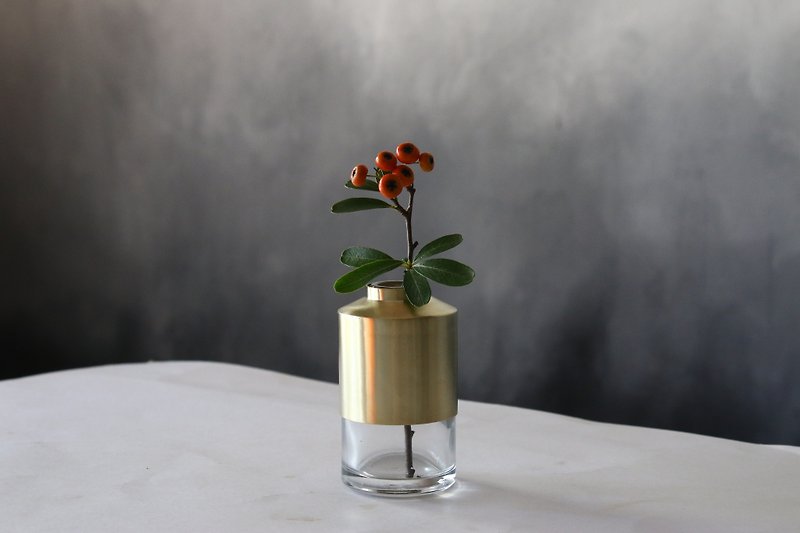 黃銅花器#14S ,14B - 花瓶/陶器 - 銅/黃銅 金色
