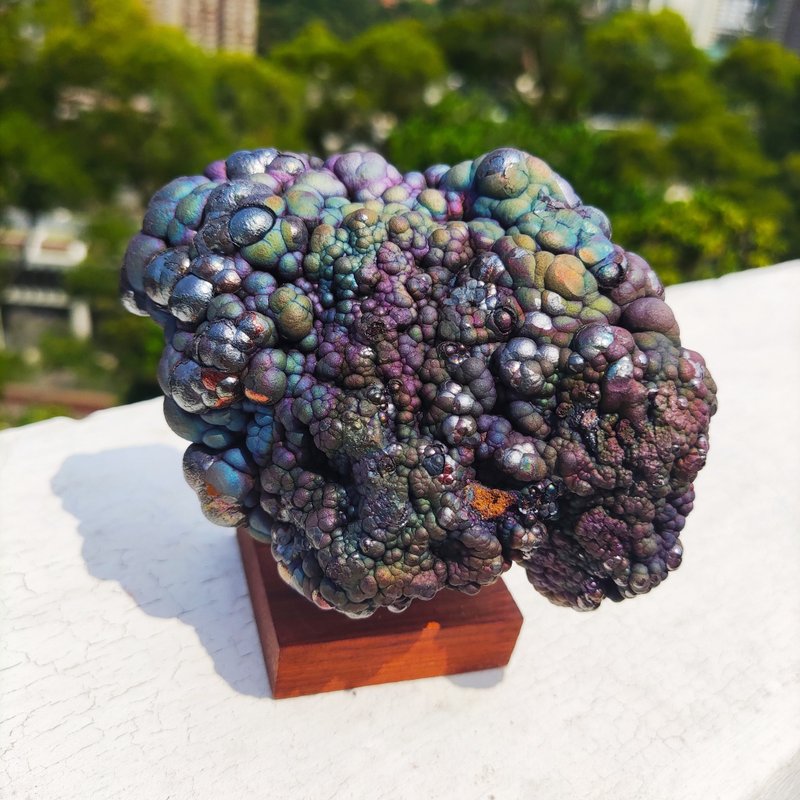 頂級 大佛珠力泥活石(藍紫綠色)  招財 升運 冥想 改善氣場驅小人 - 擺飾/家飾品 - 寶石 多色
