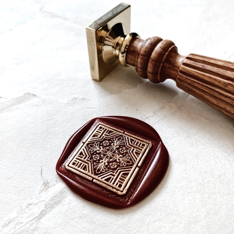 The Sealing Wax Seal Visits the Ancient Collection - ตราปั๊ม/สแตมป์/หมึก - ทองแดงทองเหลือง สีกากี