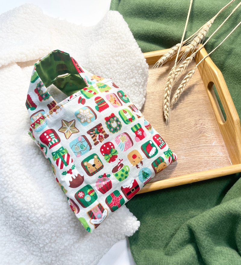 聖誕風禮物袋 - 手提包/手提袋 - 棉．麻 多色