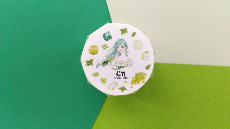 色系紙膠帶-若竹 - 紙膠帶/和紙/PET - 紙 綠色