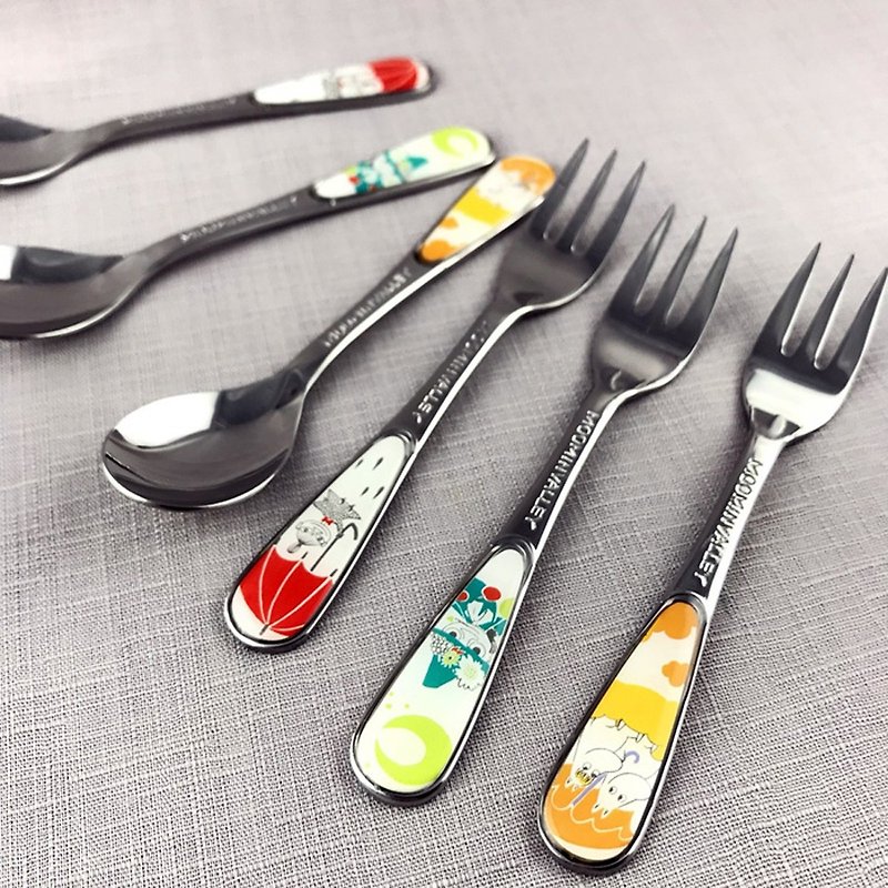 MOOMIN 噜噜米-character stainless steel spoon & fork 6 piece set - Cutlery & Flatware - Stainless Steel 