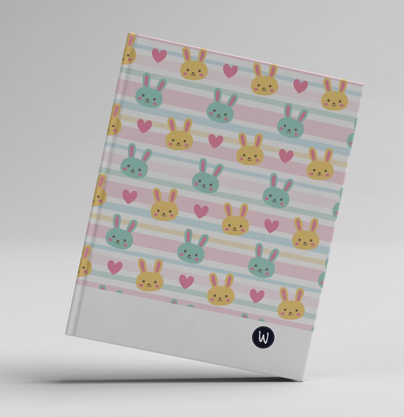 ☆ ° Rococo Strawberry WELKIN Hand Handle ☆ Handbook / Notebook / Hand / Diary - Bunny - Notebooks & Journals - Paper 