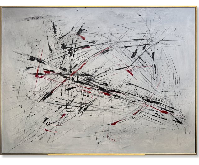 抽象的な線画アート作品 抽象的、落書き、抽象的な線黒い線の落書き絵として組み立てる