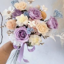 Haizang Design│Soft Mist Purple. Korean-style everlasting bouquet/lasting flower bouquet