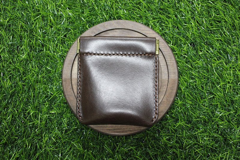 Exclusive-[Mini5] Thin Pocket Coin Purse (Deep Coffee / Light Coffee / Black Coffee) - Coin Purses - Genuine Leather 