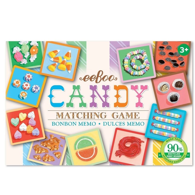 eeBoo 小遊戲系列-Candy Memory & Matching Little Game糖果記憶 - 桌遊/卡牌 - 紙 多色