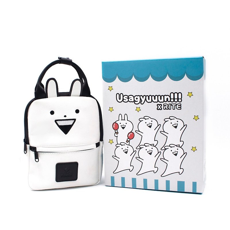 【RITE Favorite Gift Box】 RITExUsagyuuun V3 Luke Small Bag Little Tutu Rabbit - Backpacks - Waterproof Material Multicolor