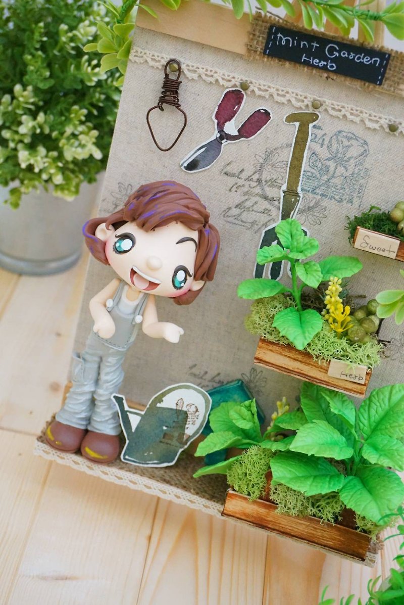 Personalized clay doll - Items for Display - Clay Green