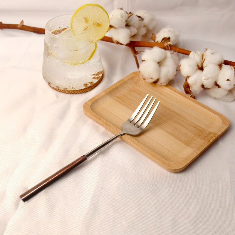 Stainless steel log series chicken wing wooden fork - Chopsticks - Stainless Steel 