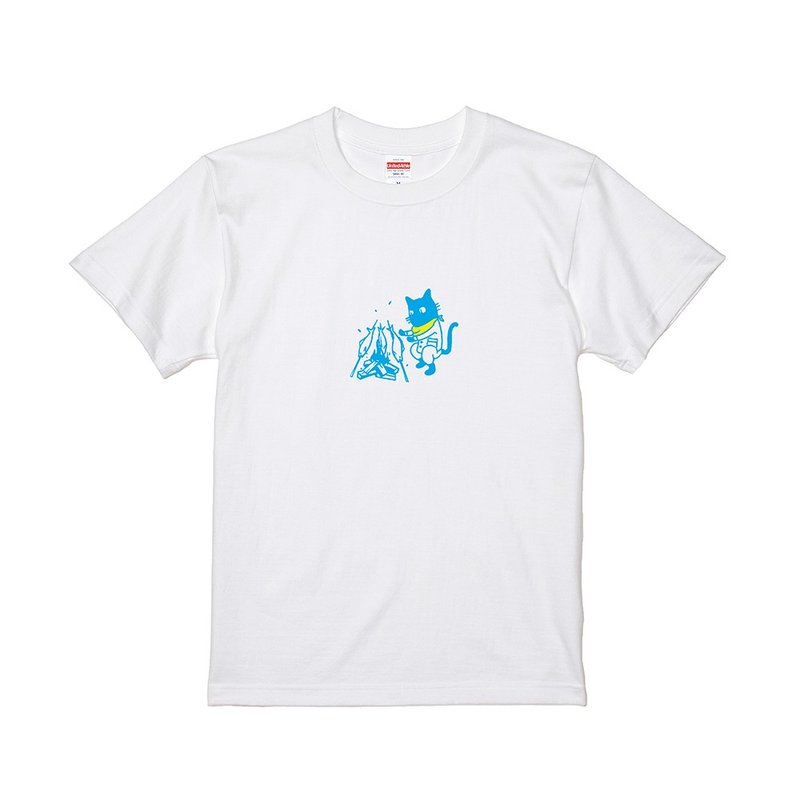 Solo Camp T-Shirt: Grilled fish - อื่นๆ - ผ้าฝ้าย/ผ้าลินิน หลากหลายสี