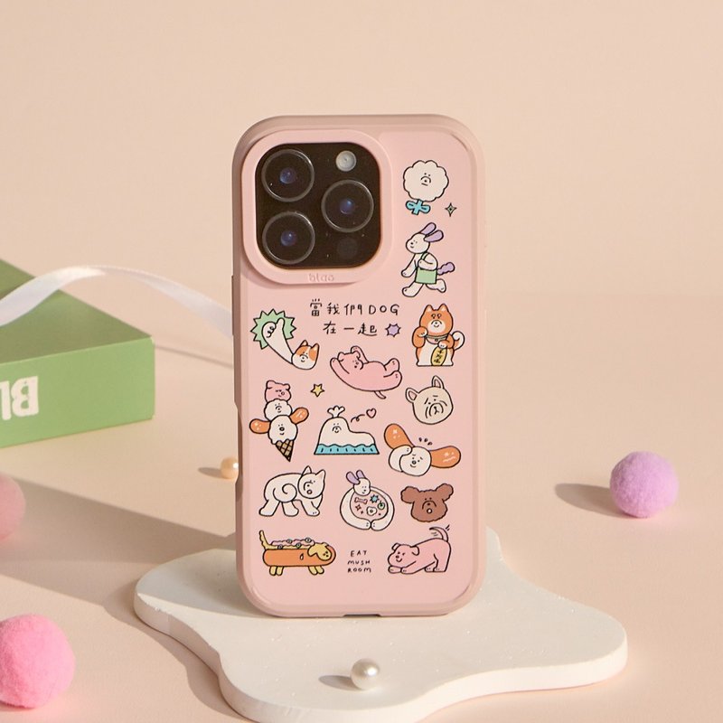 食菇當我們dog在一起峽谷強悍MagSafe iPhone手機殼 - 手機殼/手機套 - 塑膠 卡其色