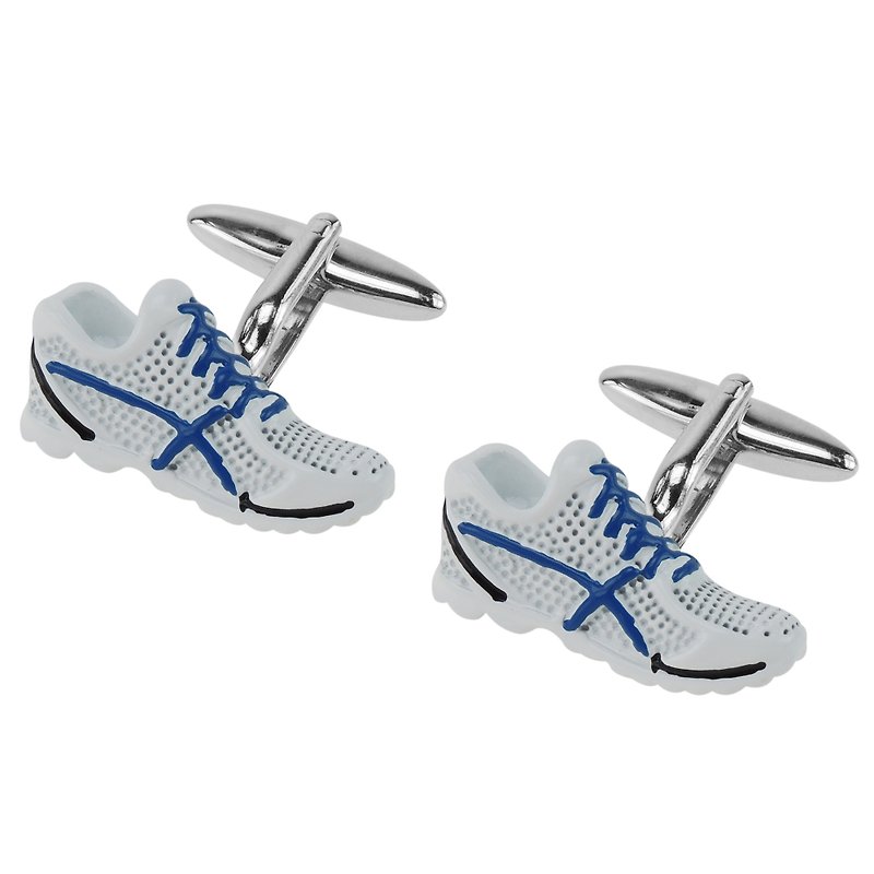 Running Shoes Cufflinks - Cuff Links - Other Metals White