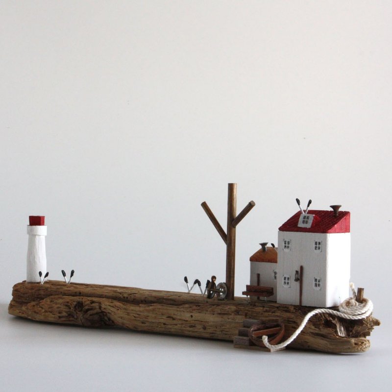 Driftwood interior - The sound of the waves and seagulls - W685 - Items for Display - Wood 