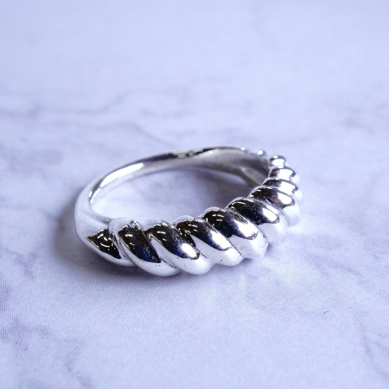 torsion ring 123 - แหวนทั่วไป - โลหะ สีเงิน