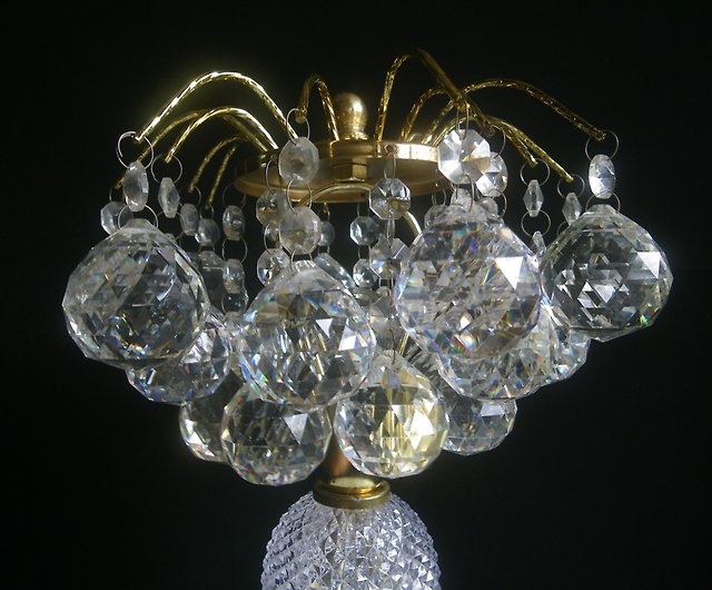 Crystal Glass Table Lamp Gold, Bulk Plastic Chandelier Crystals