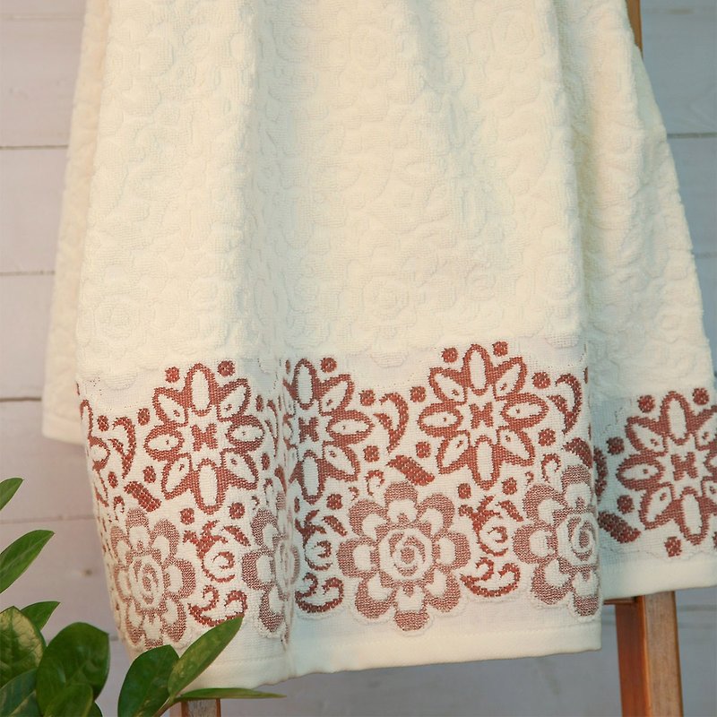 Twilight|Face towel square bath towel|Made in Portugal|Romantic life|Good absorbent texture|Towel - ผ้าขนหนู - ผ้าฝ้าย/ผ้าลินิน สีกากี