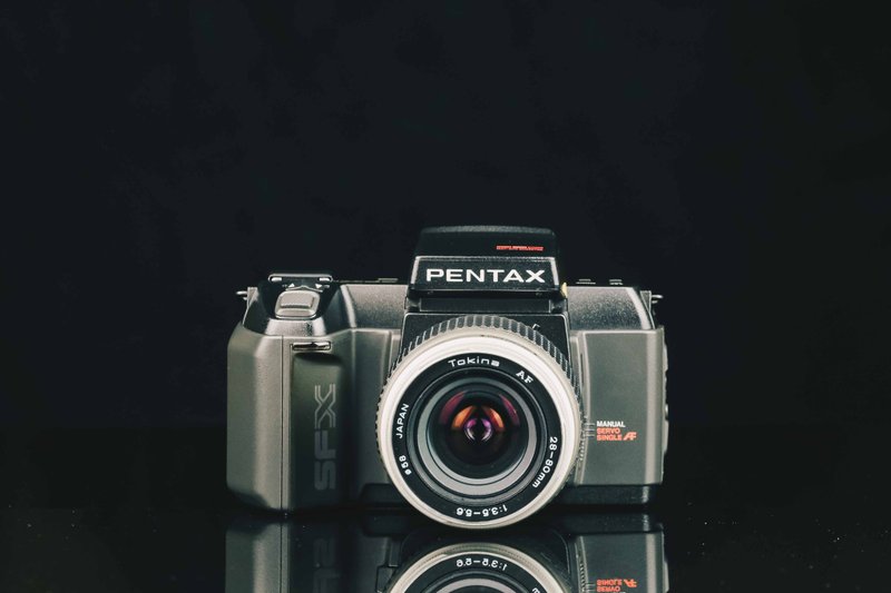 PENTAX SFX+Tokina AF 28-80mm F=3.5-5.6 #0323 #135 film camera - Cameras - Other Metals Black