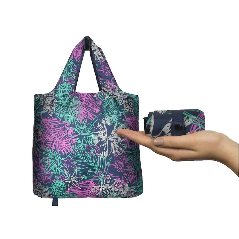 Rainforest Rainforest Folding Eco Shopping Bag - Messenger Bags & Sling Bags - Other Man-Made Fibers Multicolor
