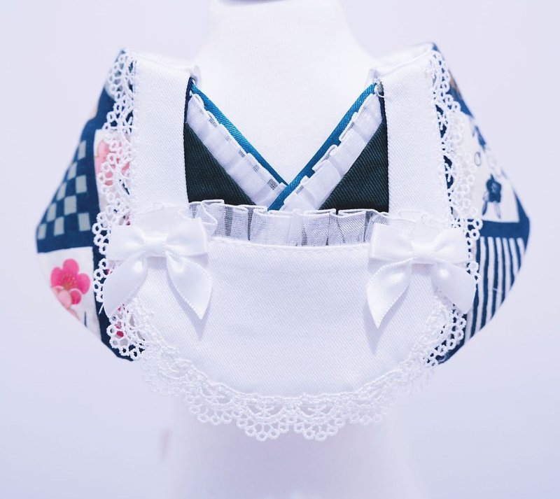 Crazy de Wan - Kimono Tokushū Bib Series 和服特輯 昭和メイ - 寵物衣服 - 其他人造纖維 綠色