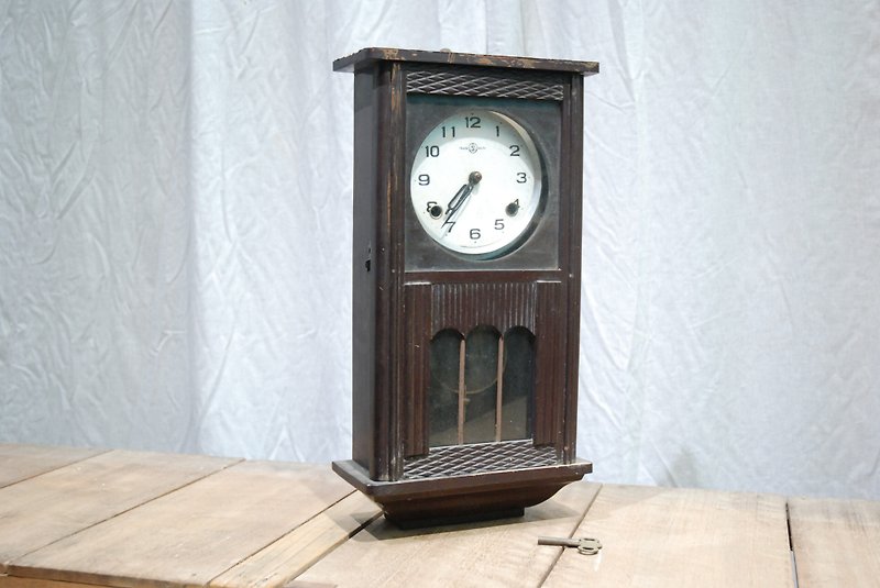 木製の古い時計（機能なし）no.16021100818 - 時計 - 木製 ブラック