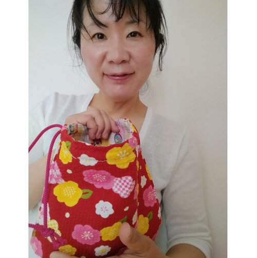 舞妓さんのカゴバッグ 舞子さん とても大きい 和装用バッグ 巾着 成人式 振袖 舞妓さんの巾着かご 【お取り寄せ商品】 ちりめん素材のお稽古