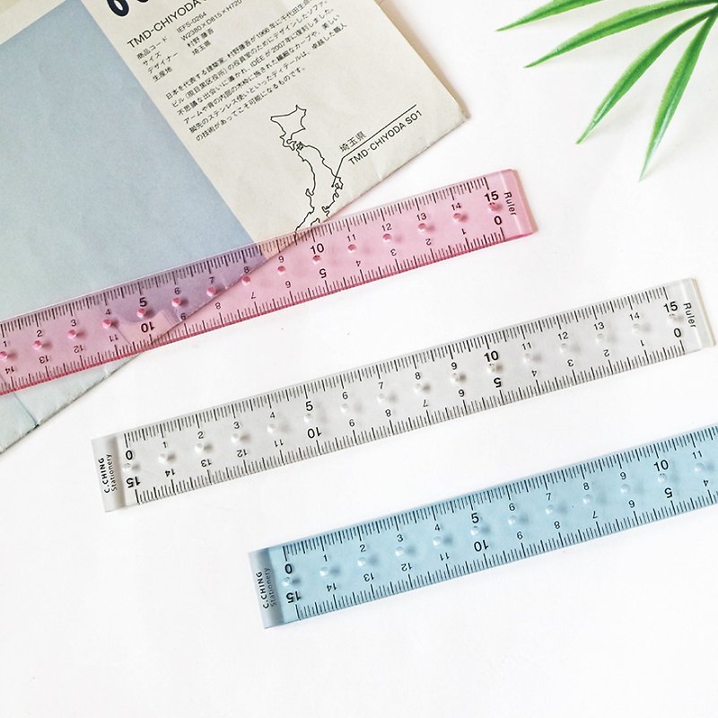 Ching Ching X Choice Series CR-128 15CM Transparent Ruler - Other - Other Materials 