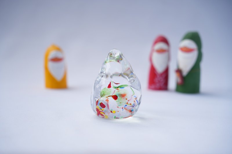 Glass Christmas Tree - Items for Display - Glass Multicolor