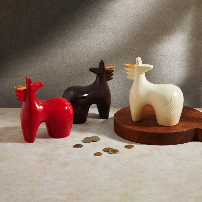 Charging to Glory Horse coinbank - กระปุกออมสิน - เครื่องลายคราม หลากหลายสี