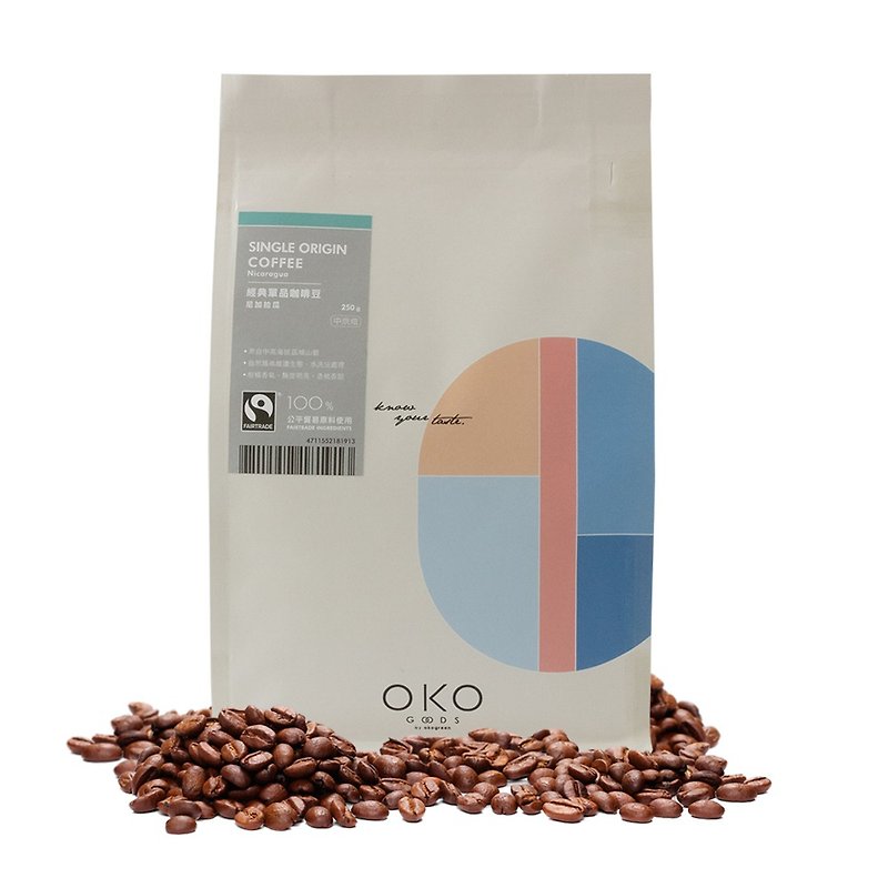 【Eco Green】Single Origin Coffee Beans/Nicaragua/Medium Roast (250g) - Coffee - Fresh Ingredients 