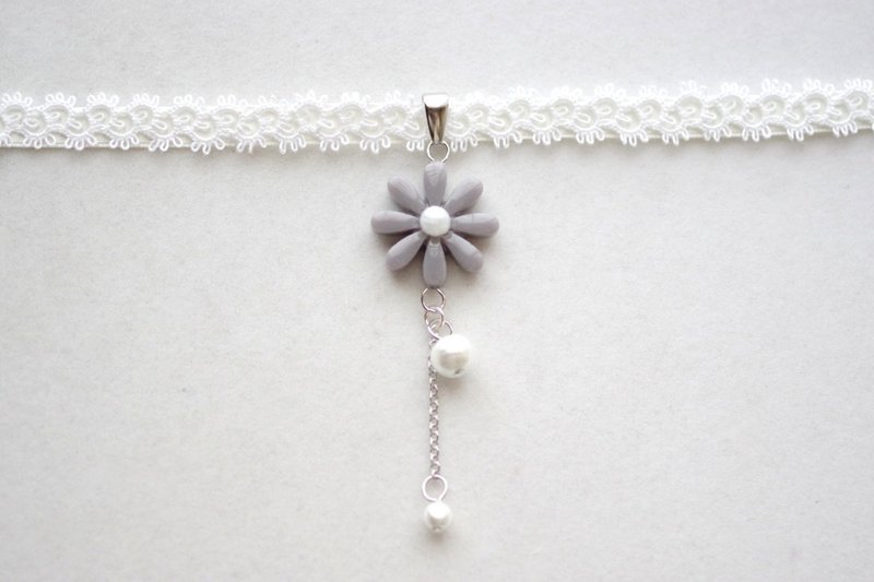 Resin Art Square Pendant Deep in the Night Darkness - Necklaces - Resin Gray