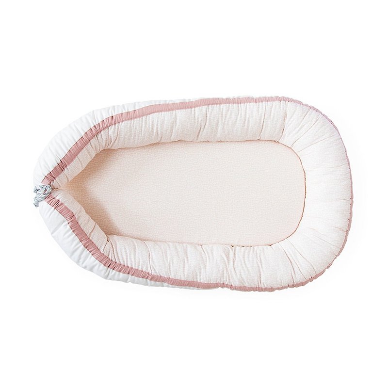 荷蘭 Nanami 睡窩/睡床-櫻花粉 - 嬰兒床墊/睡袋/枕頭 - 棉．麻 多色
