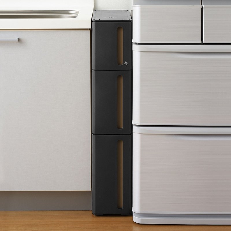 日本squ+ Storanti日製17面寬抽屜式隙縫收納櫃附輪(1M+1L+1LL) - 居家收納/收納盒/儲物盒 - 塑膠 白色