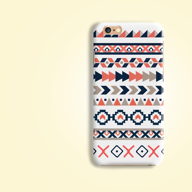 Geometry Boho Tribal pattern rigid hard Phone Case Cover for  iphone X 6 6S 7+ 8 - เคส/ซองมือถือ - พลาสติก หลากหลายสี