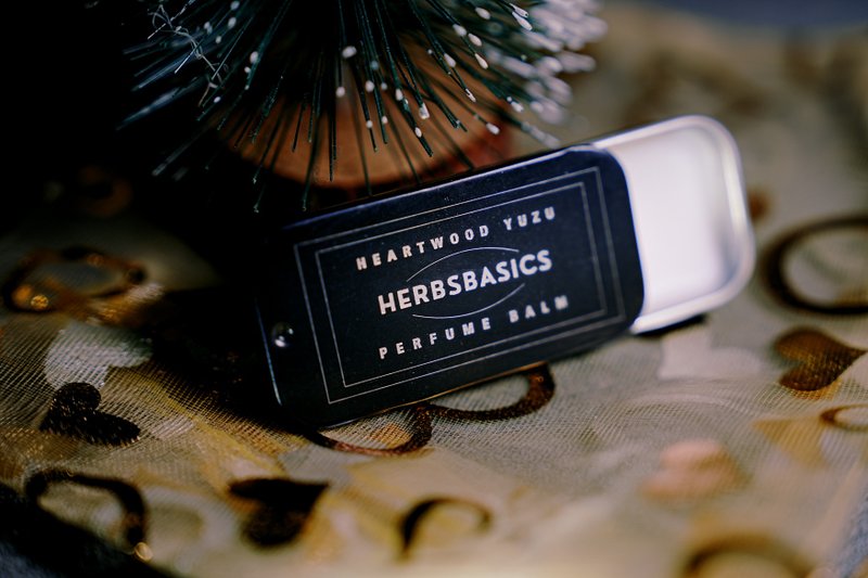 【聖誕禮物必備】柚暖心木芳香 柚子木心 Heartwood Yuzu 香膏 - 香水/香膏 - 其他金屬 黑色