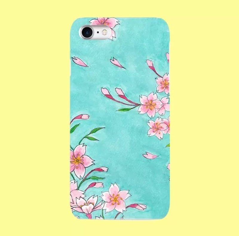 さくらスマートフォンケース着物に桜 iPhone８/ iPhone８Plus - スマホケース - プラスチック ピンク