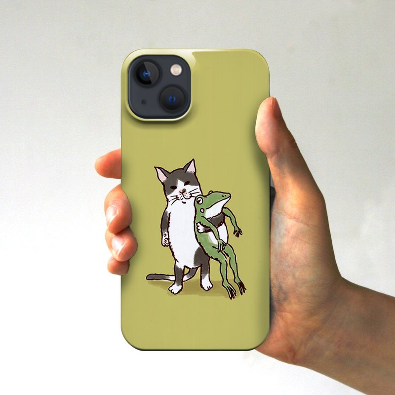 iPhoneケース　なかよし　イエローグレイ - 手機殼/手機套 - 紙 卡其色