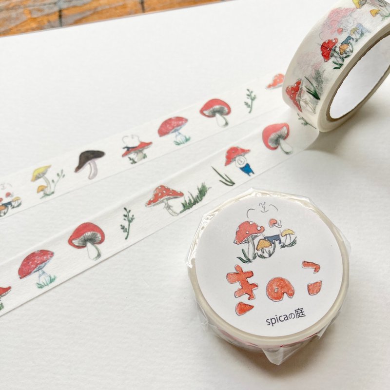 muuseries /mushroom 15mm × 7m masking tape - มาสกิ้งเทป - กระดาษ 