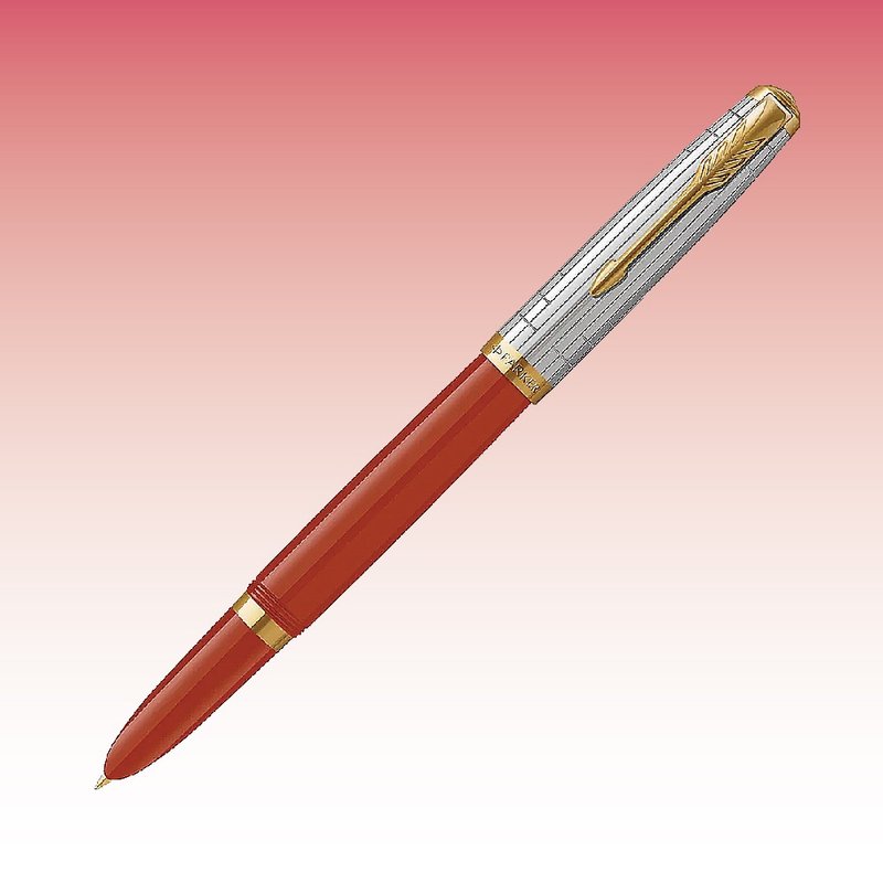 Parker 派克51型 雅致系列狂放紅鋼筆 - 鋼筆 - 其他金屬 紅色