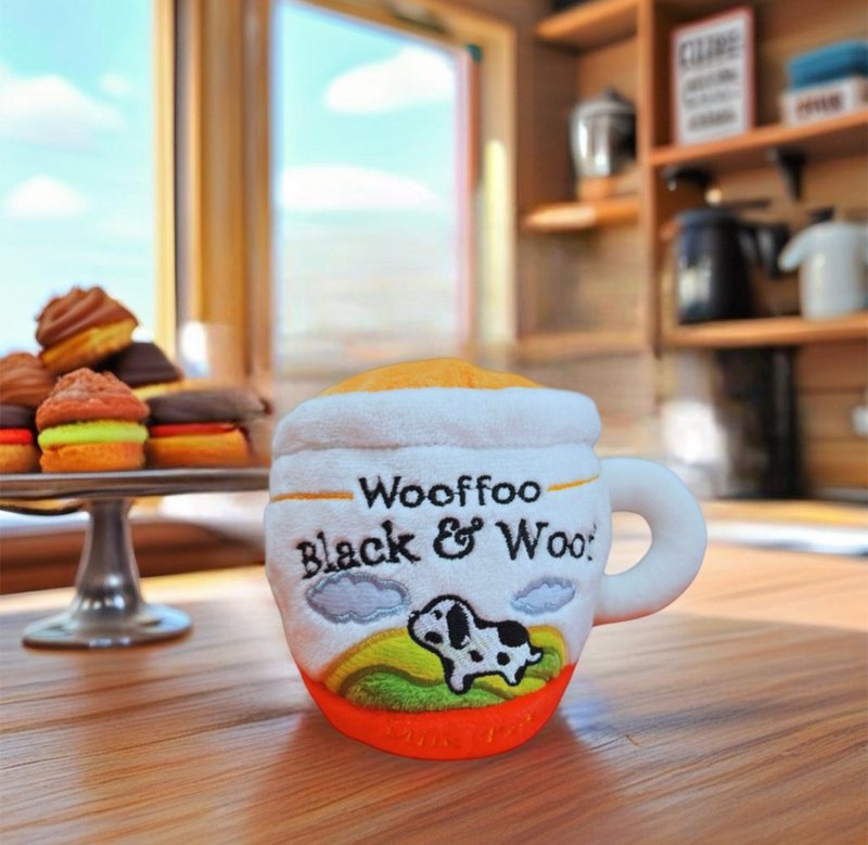 Wooffoo 正宗港式奶茶杯 HK style Milk Tea - 貓/狗玩具 - 聚酯纖維 紅色