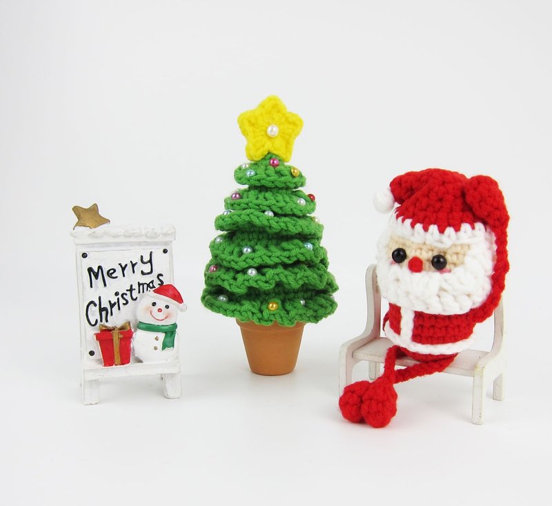 【聖誕節限定】聖誕老公公的聖誕節 / 磁鐵 / 鑰匙圈 - 鑰匙圈/鑰匙包 - 其他人造纖維 紅色